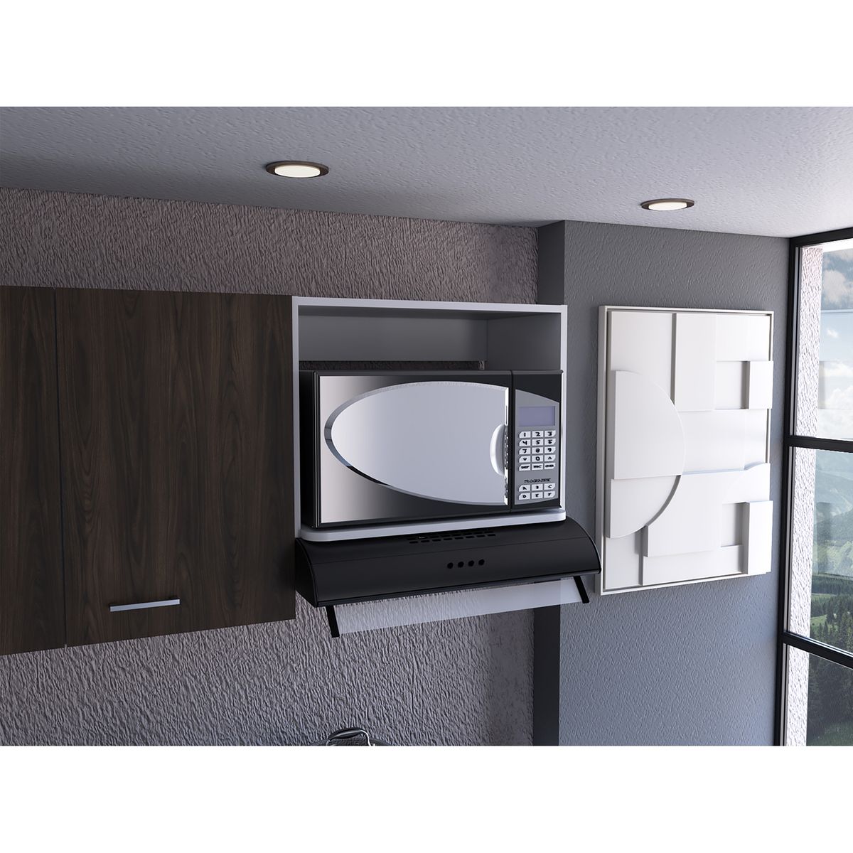 TUHOME - Mueble Auxil Cocina Eco Blanco