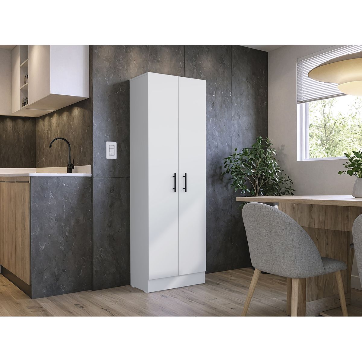 TUHOME - Alacena Kitchen 2puertas Blanc