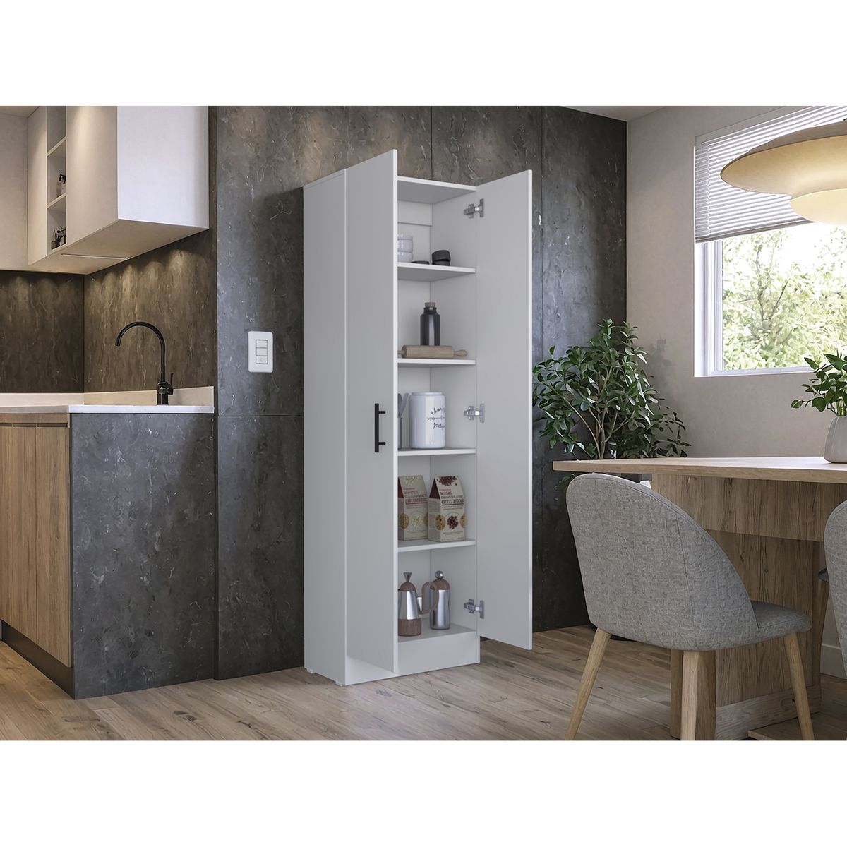 TUHOME - Alacena Kitchen 2puertas Blanc