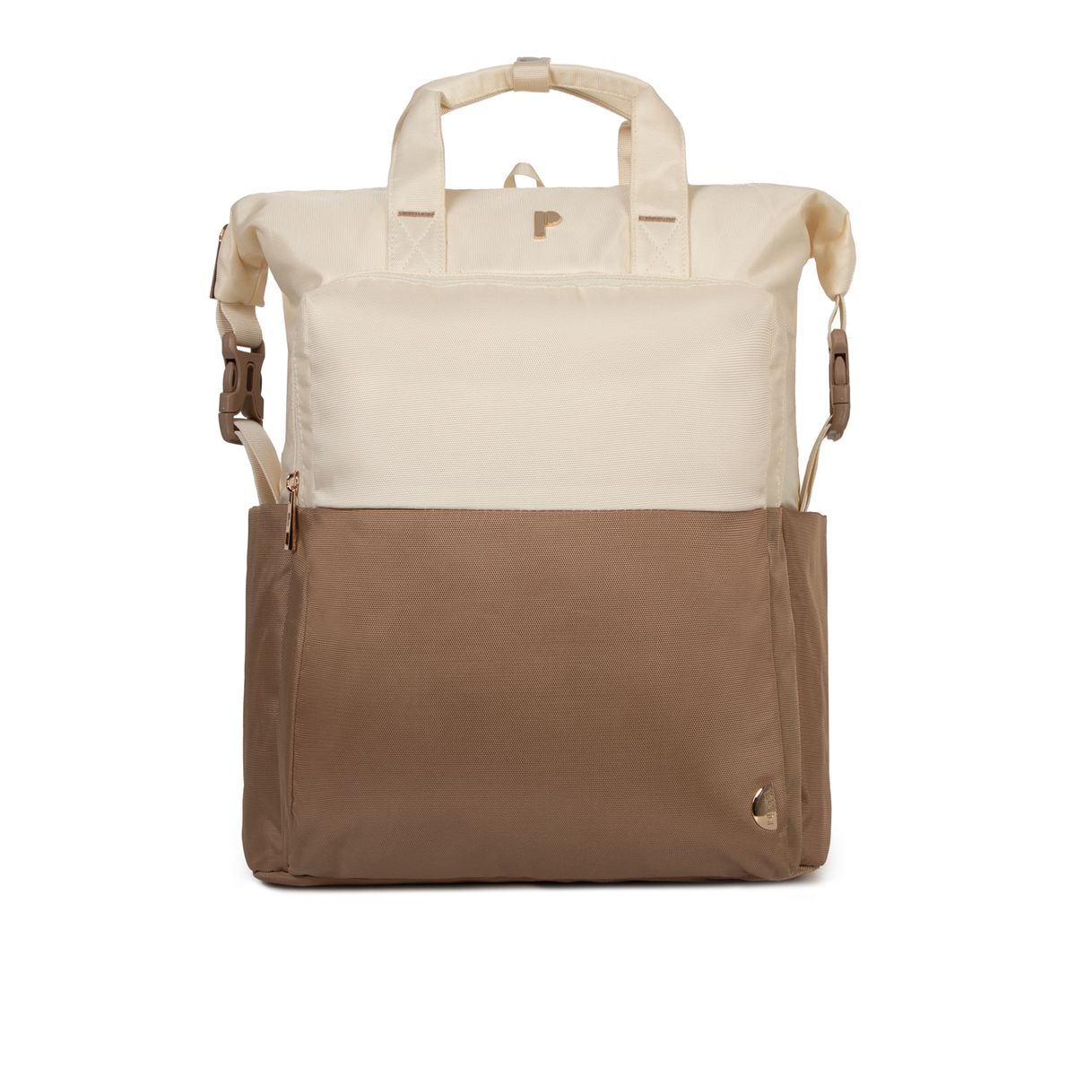 PORTA - Pañalera Delilah Blanco Marron