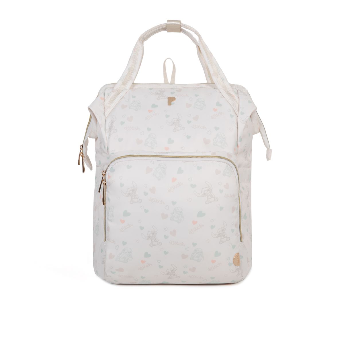 PORTA - Pañalera Nixi Stitch  Cream