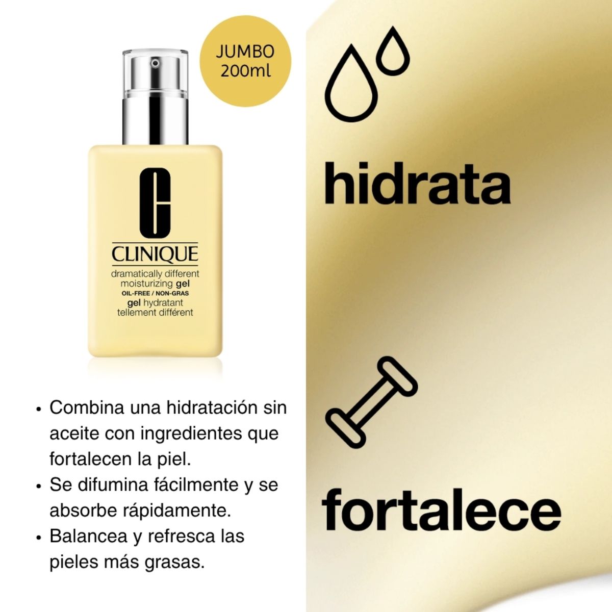 CLINIQUE - Hidratante En Gel Dramatically Different Jumbo 200ml 
