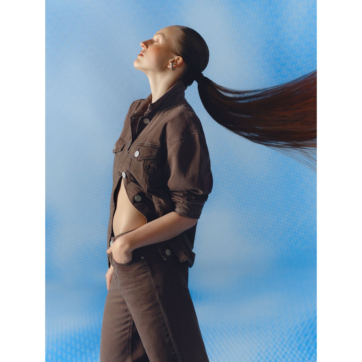 SYBILLA - Jean Straight Tiro Medio Mujer Sybilla