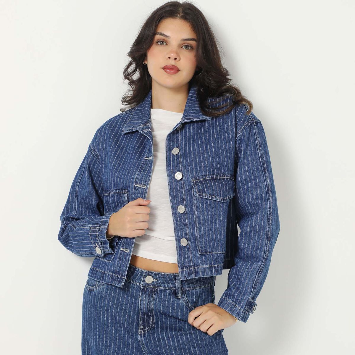 SYBILLA - Casaca Denim Mujer Sybilla