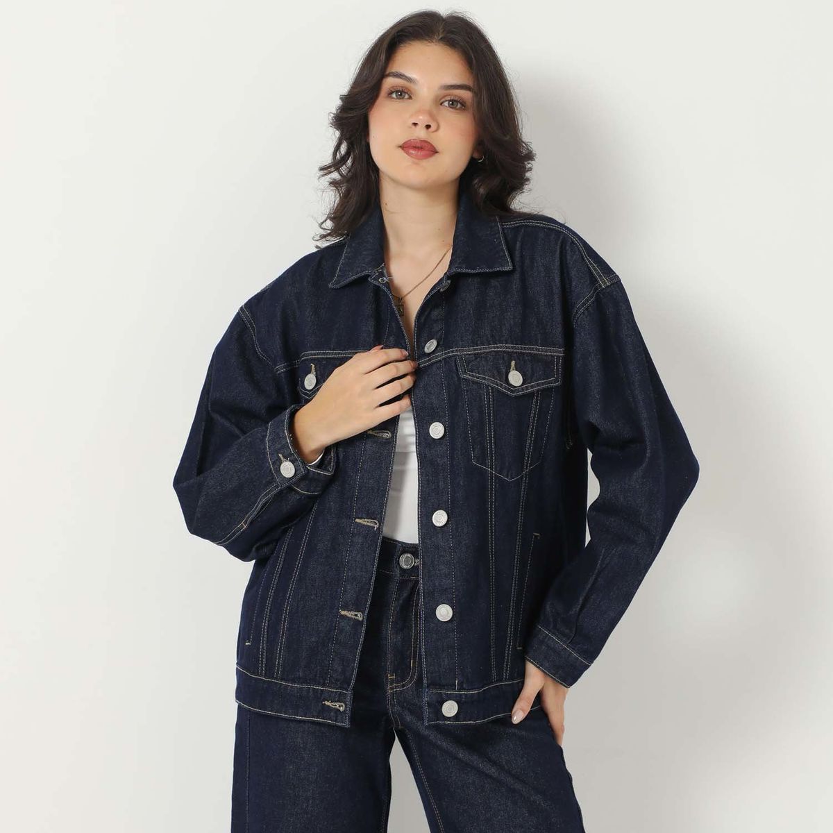 SYBILLA - Casaca Denim Mujer Sybilla