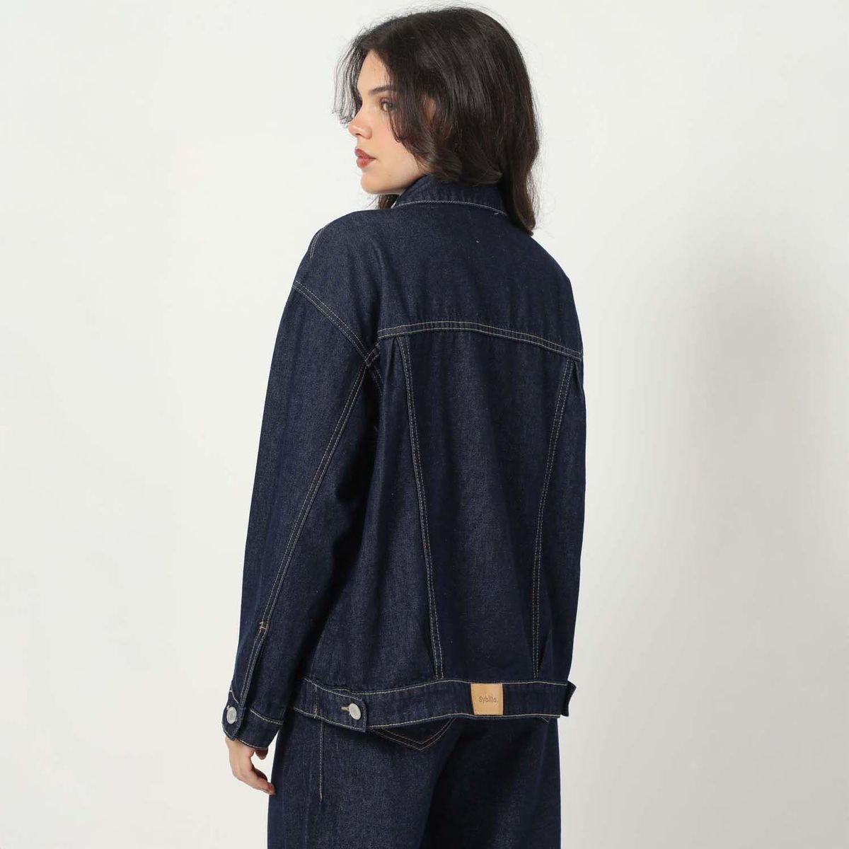 SYBILLA - Casaca Denim Mujer Sybilla