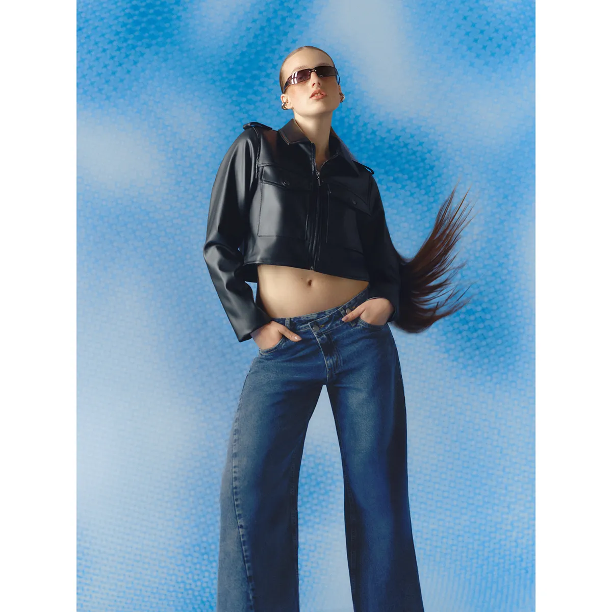 DENIMLAB - Jean Wide Leg Low Rise Mujer