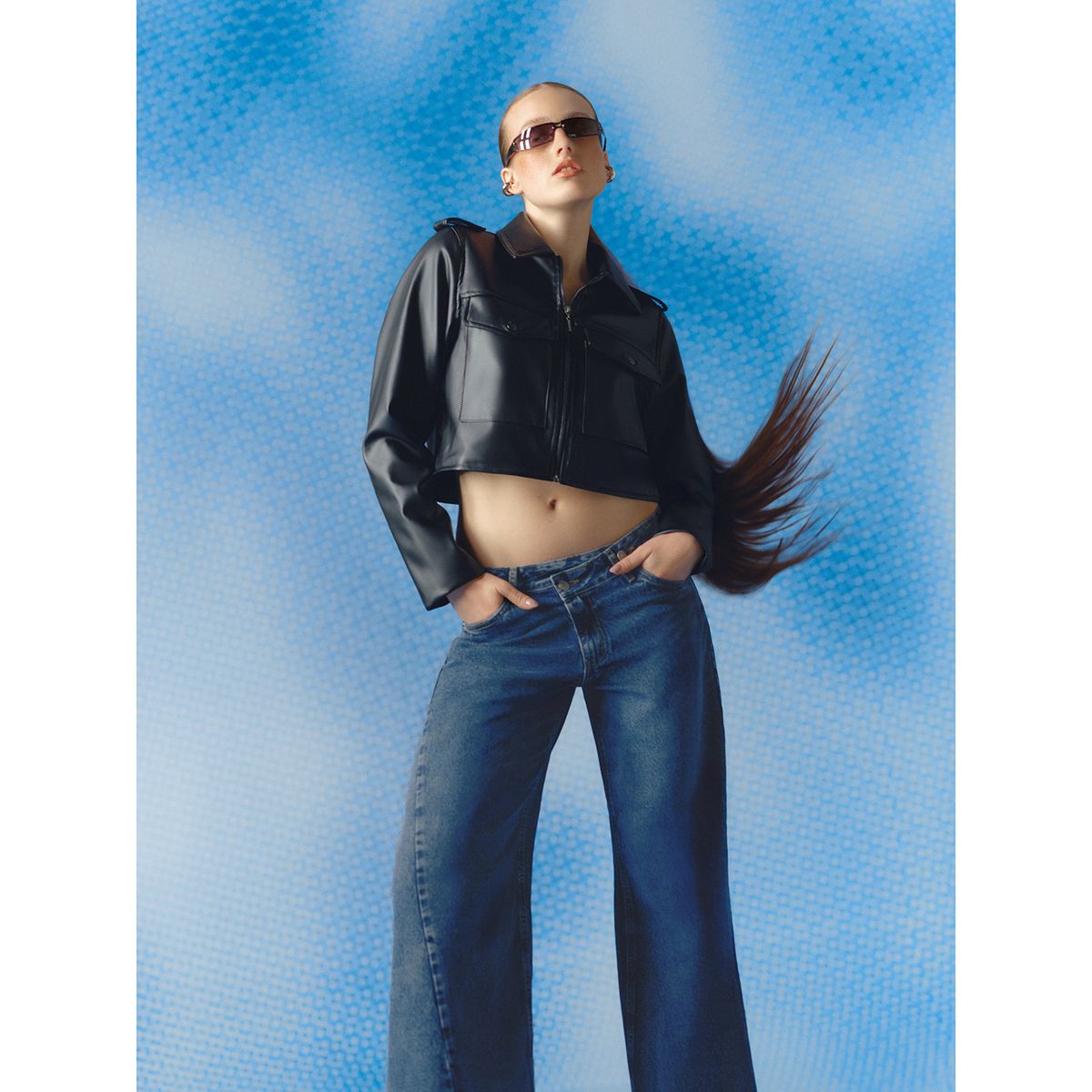 DENIMLAB - Jean Wide Leg Low Rise Mujer