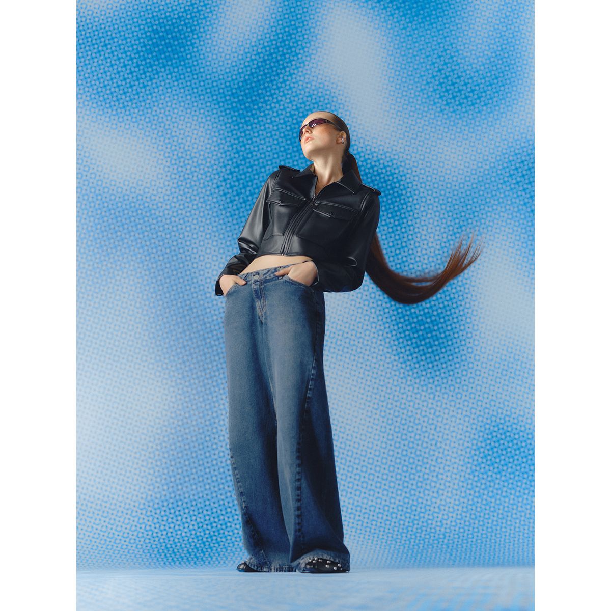 DENIMLAB - Jean Wide Leg Low Rise Mujer