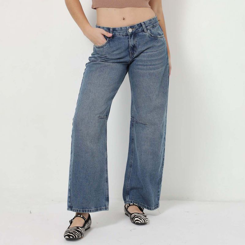 DENIMLAB - Jean Baggy Low Rise Mujer Denimlab