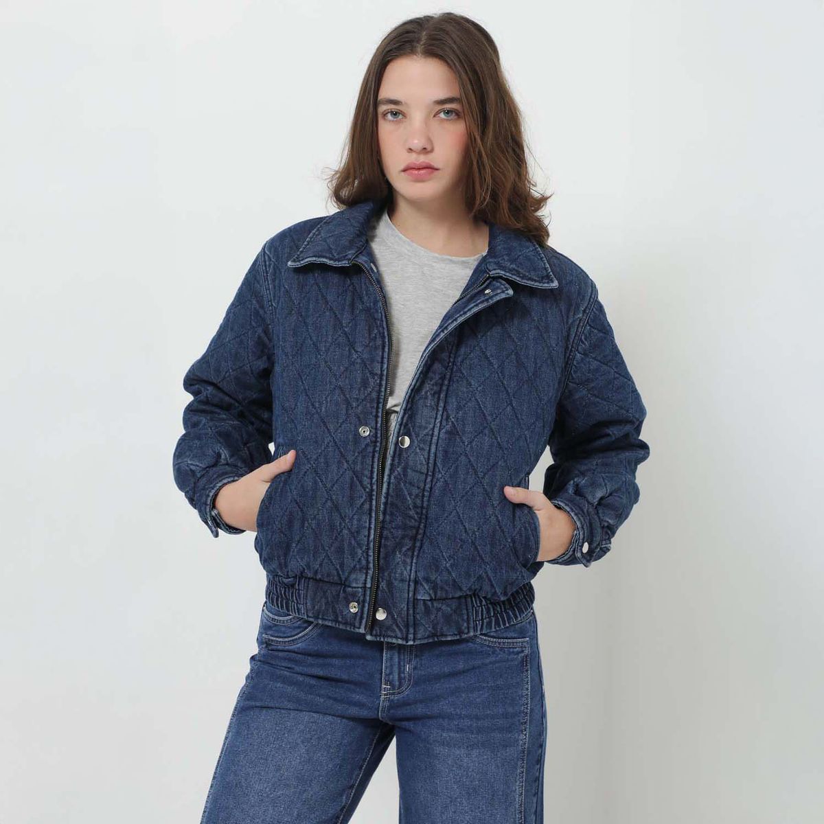 DENIMLAB - Casaca Denim 100% Algodón Mujer Denimlab