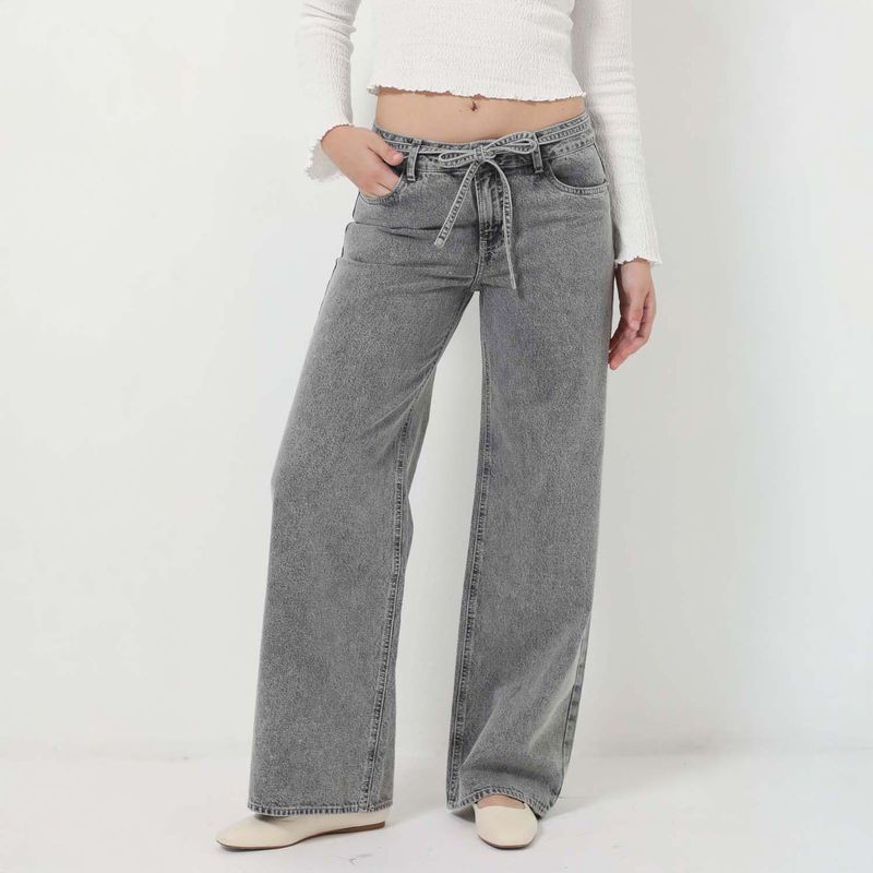 DENIMLAB - Jean Wide Leg Tiro Medio Mujer Denimlab