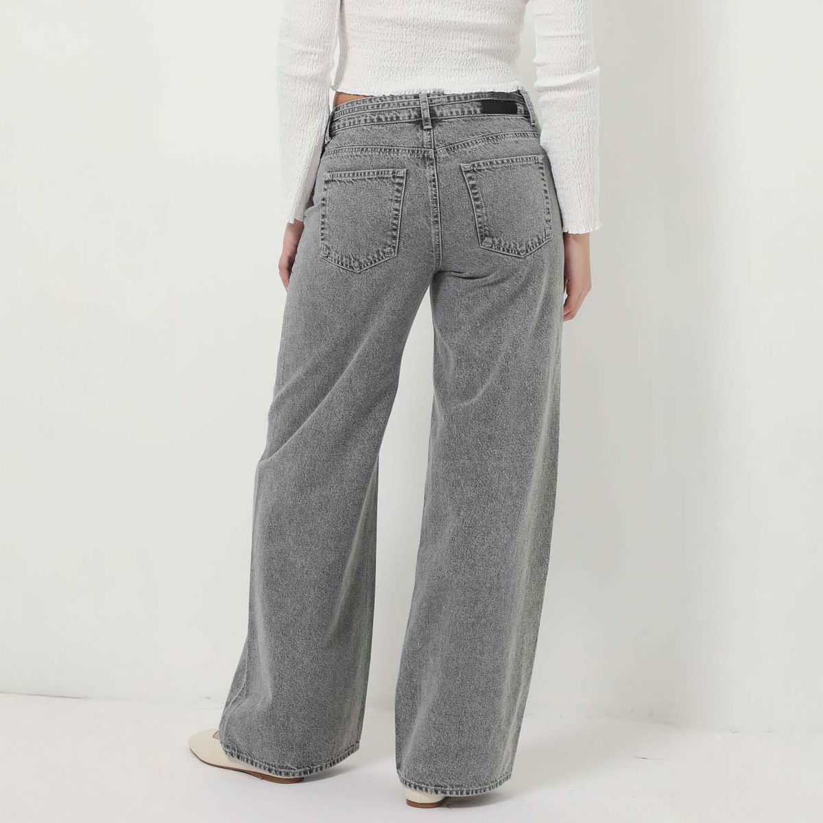 DENIMLAB - Jean Wide Leg Tiro Medio Mujer Denimlab