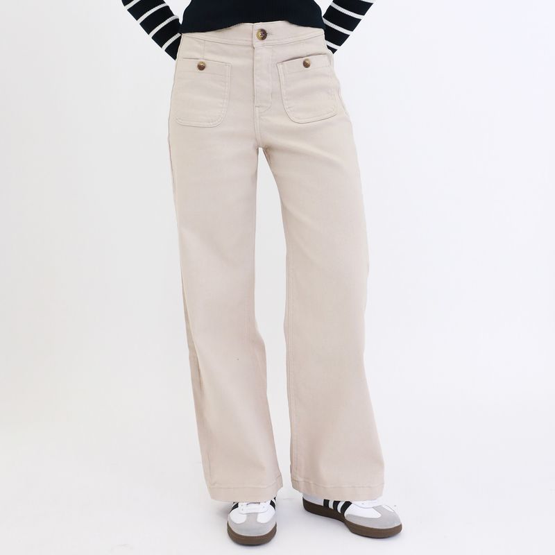 AMERICAN ABBEY - Jean Wide Leg Mujer American Abbey