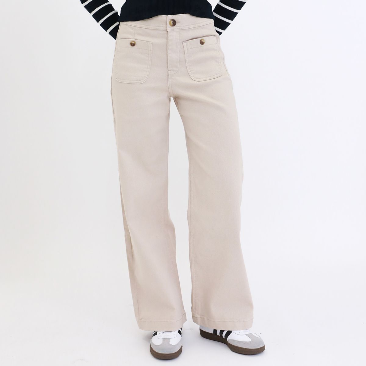 AMERICAN ABBEY - Jean Wide Leg Mujer American Abbey