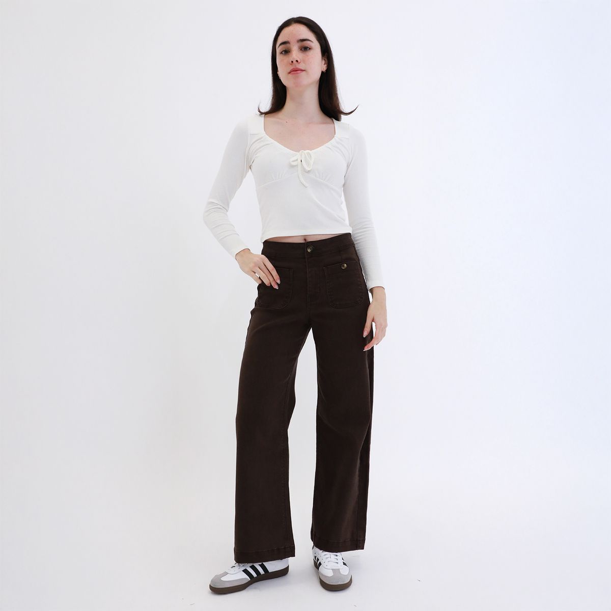 AMERICAN ABBEY - Jean Wide Leg Mujer American Abbey
