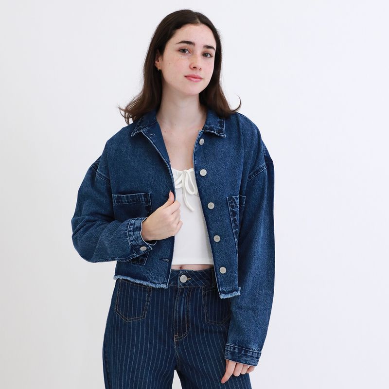 AMERICAN ABBEY - Casaca de Jean Mujer American Abbey