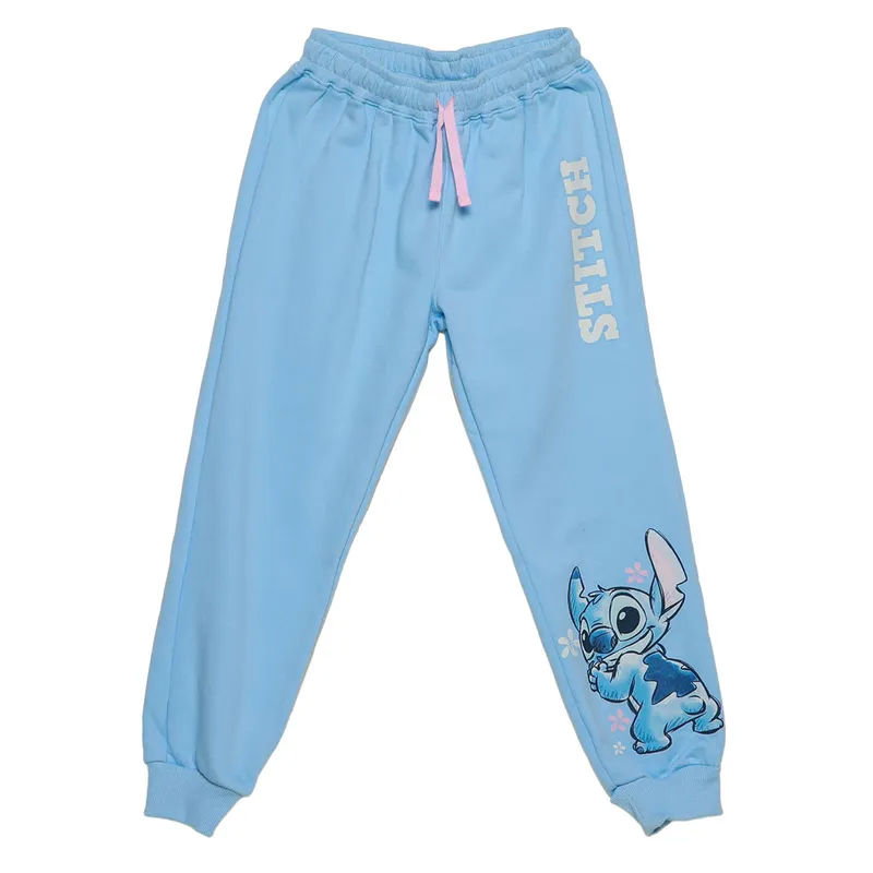 DISNEY - Pantalón Jogger Niña Algodón Stitch