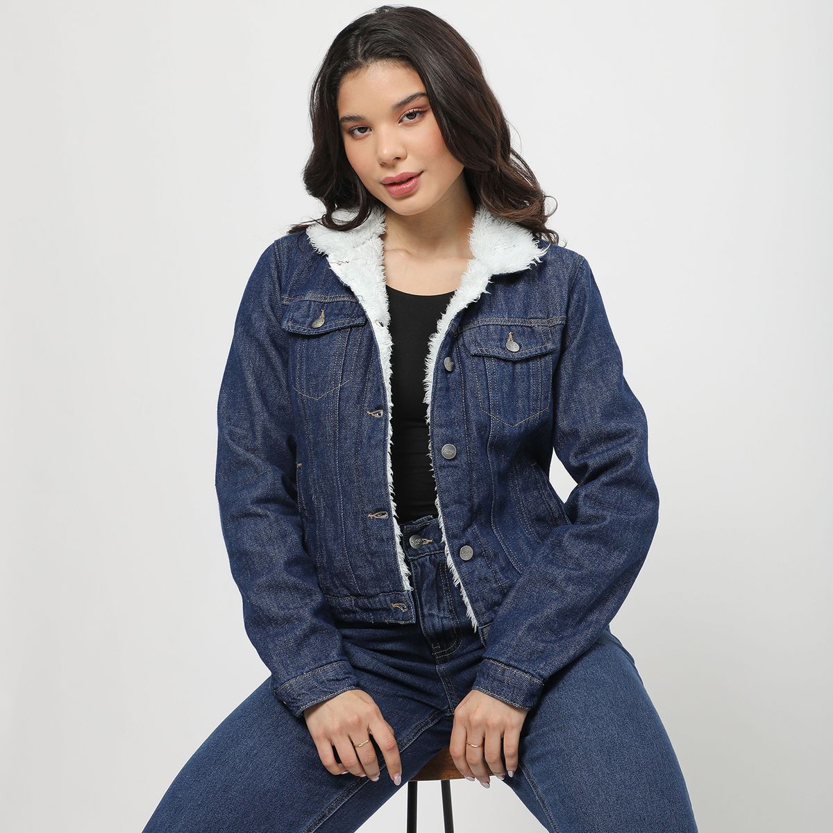 KAYRA POBLET - Casaca Jean Mujer Kayra Poblet