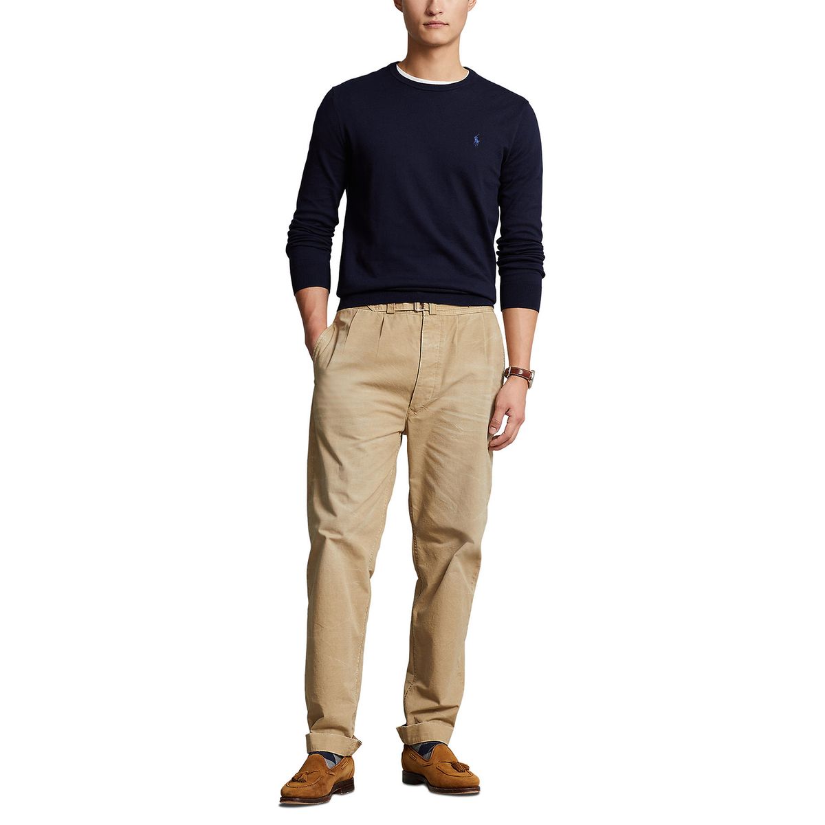 POLO RALPH LAUREN - Chompa 100% Algodón Casual Hombre Polo Ralph Lauren