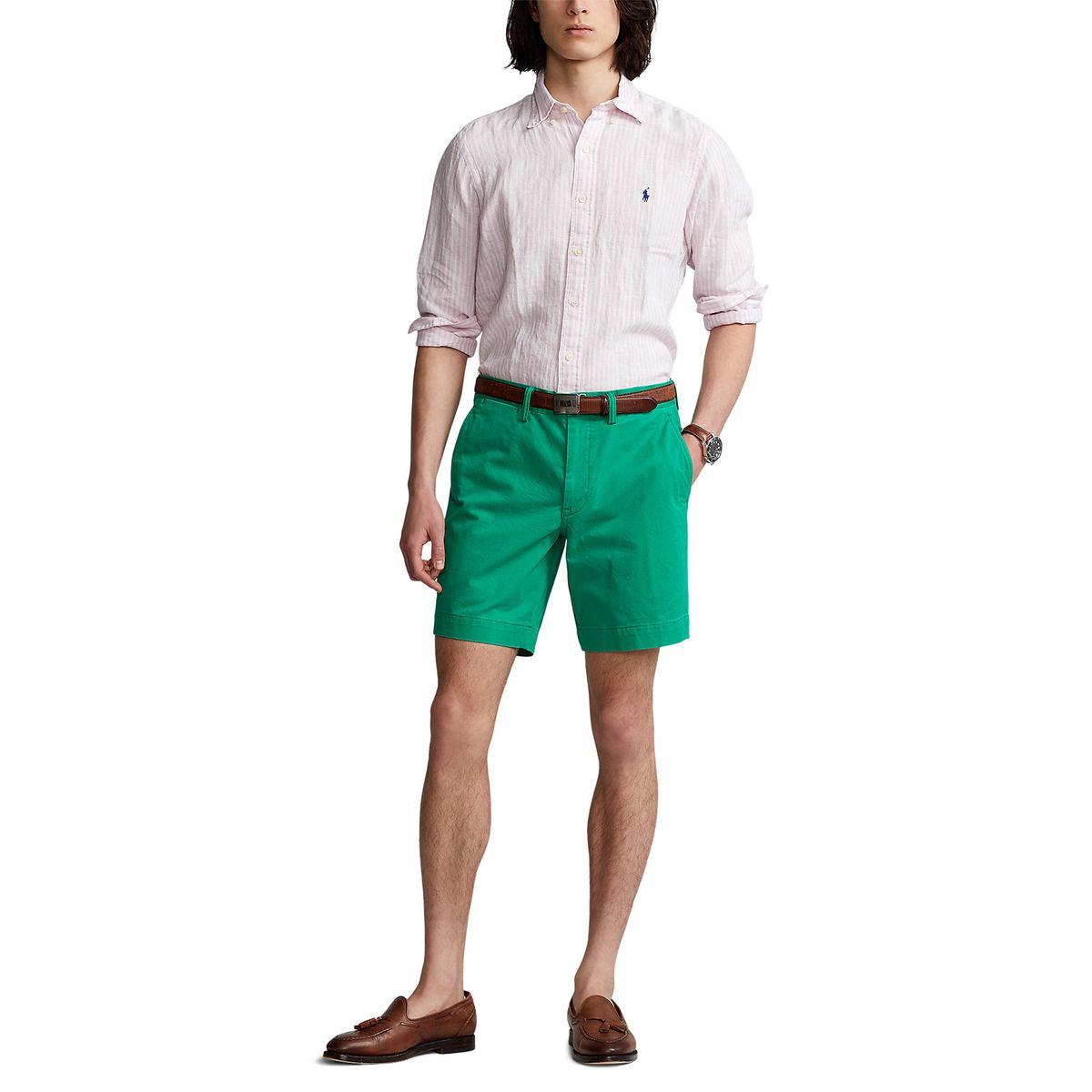 POLO RALPH LAUREN - Camisa 100% Lino Casual Hombre Polo Ralph Lauren