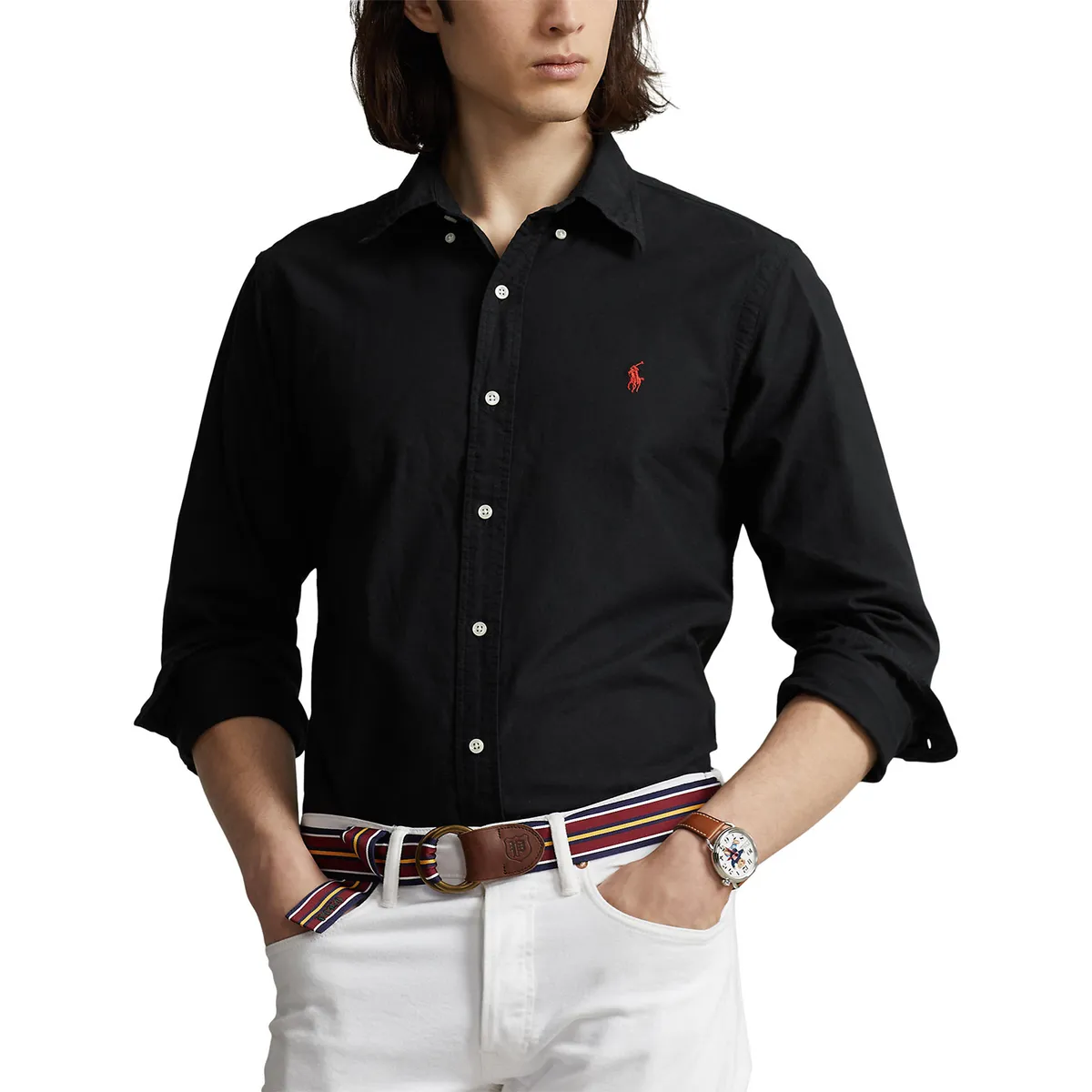 POLO RALPH LAUREN - Camisa 100% Algodón Slim Fit Hombre Polo Ralph Lauren