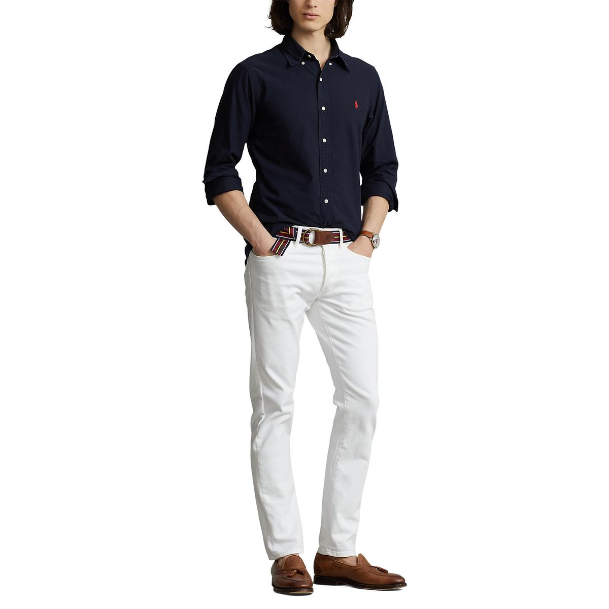 POLO RALPH LAUREN - Camisa 100% Algodón Slim Fit Hombre Polo Ralph Lauren