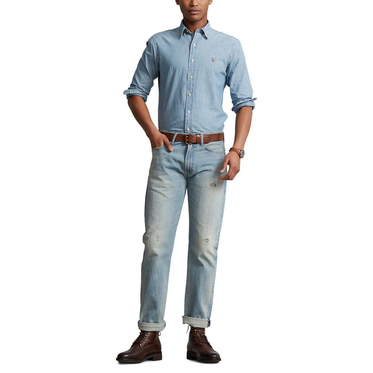 POLO RALPH LAUREN - Camisa 100% Algodón Casual Hombre Polo Ralph Lauren