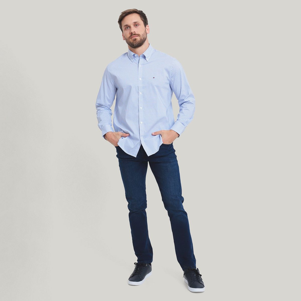 TOMMY HILFIGER - Camisa Regular Fit Hombre Tommy Hilfiger