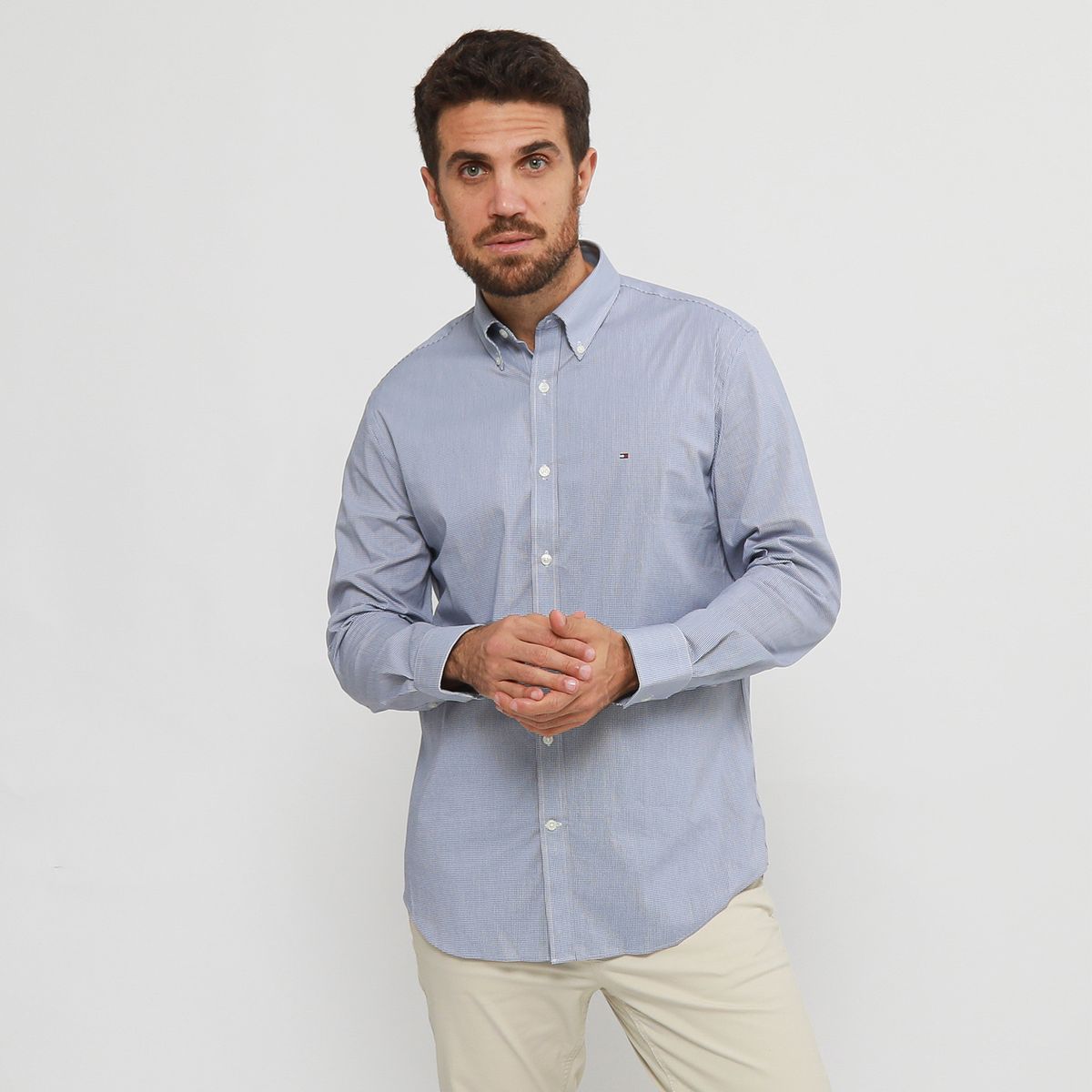 TOMMY HILFIGER - Camisa Regular Fit Hombre Tommy Hilfiger