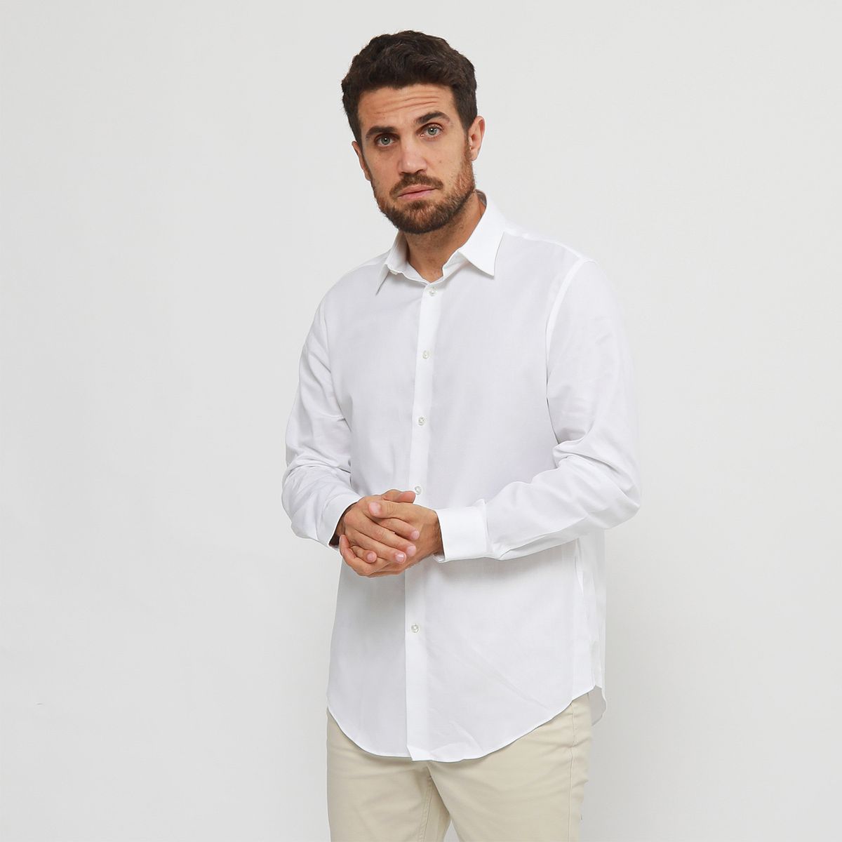 CALVIN KLEIN - Camisa 100% Algodón Casual Hombre Calvin Klein