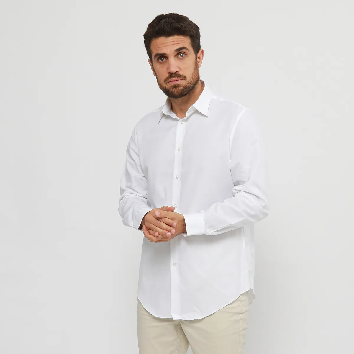 CALVIN KLEIN - Camisa 100% Algodón Casual Hombre Calvin Klein