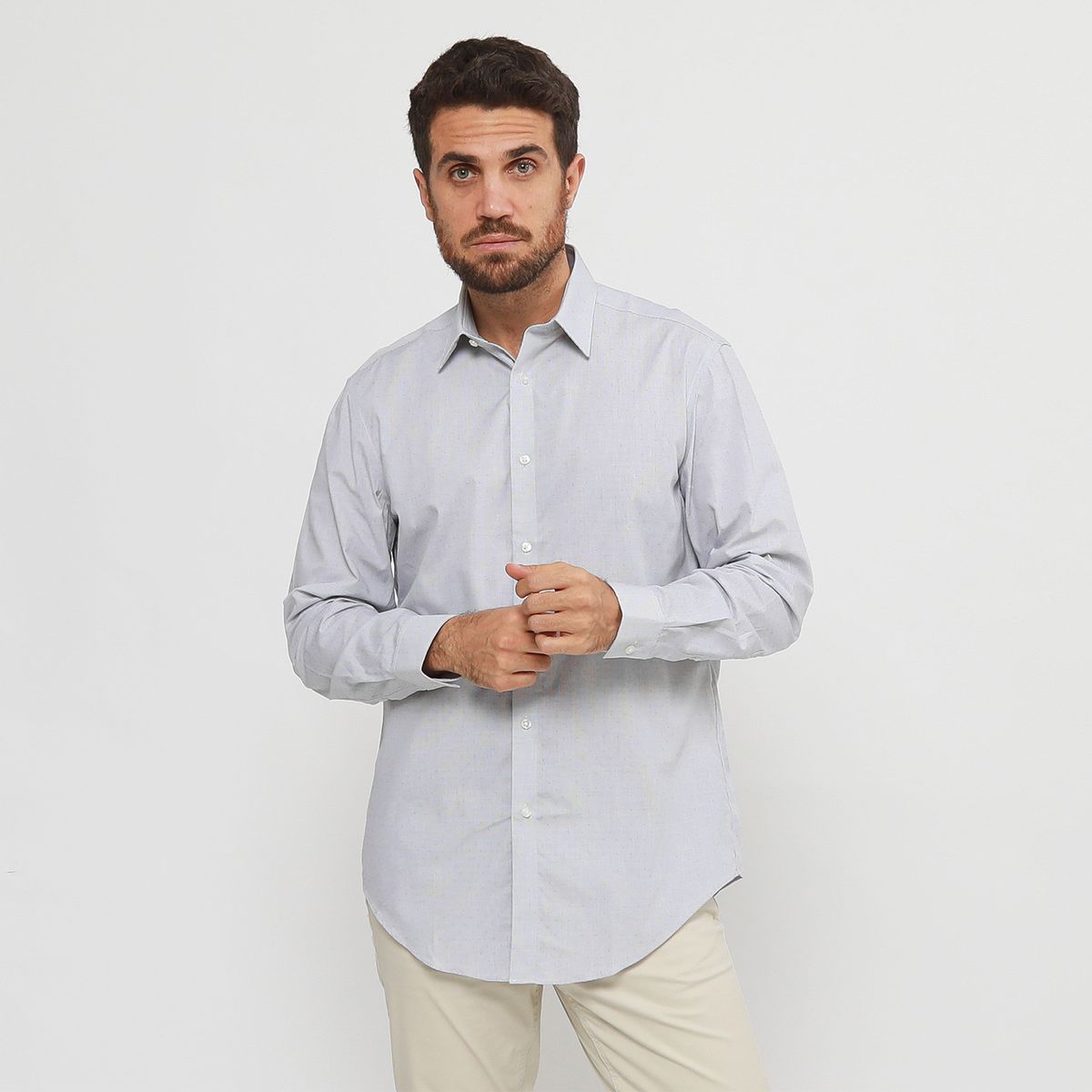 CALVIN KLEIN - Camisa 100% Algodón Casual Hombre Calvin Klein