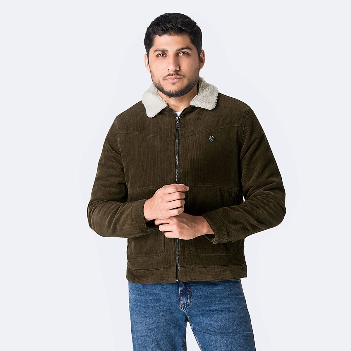 PIONIER - Casaca Corduroy Regular Hombre Pionier