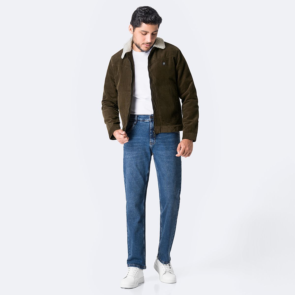 PIONIER - Casaca Corduroy Regular Hombre Pionier