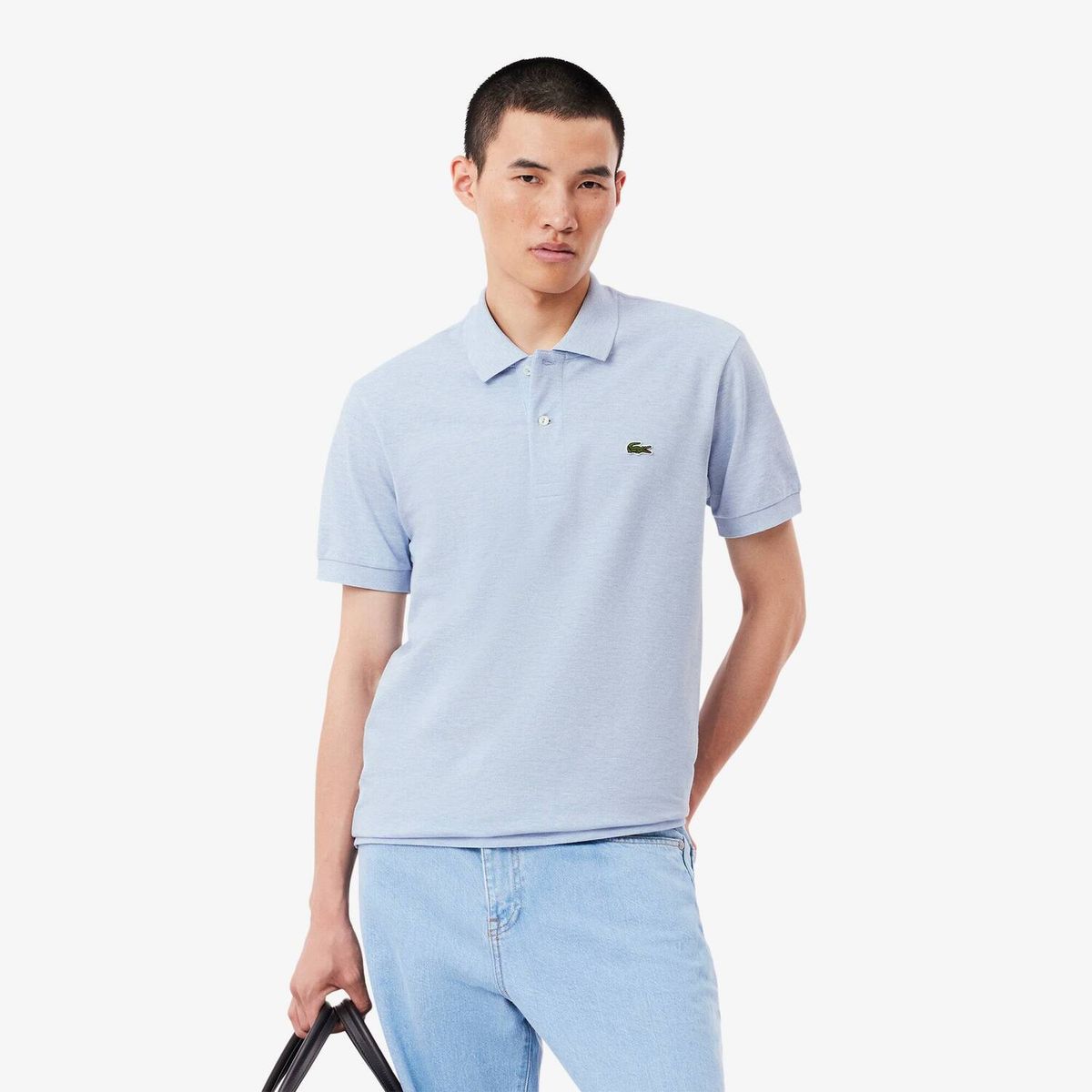 LACOSTE - Polo Petit Piqué Algodón Melange Hombre Lacoste