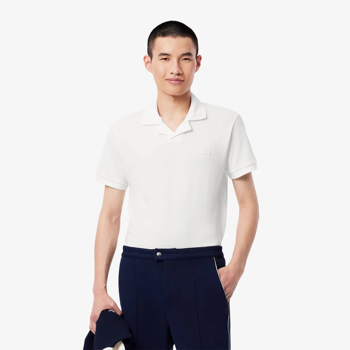LACOSTE - Polo Corte Clásico Cuello Abierto Hombre Lacoste