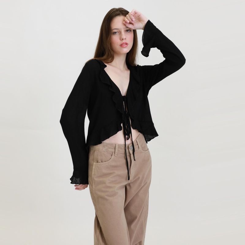 DENIMLAB - Blusa Manga Larga Mujer Denimlab