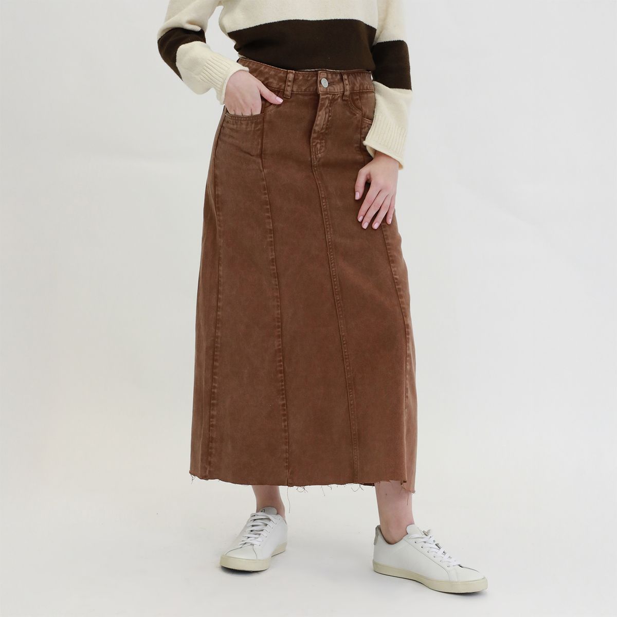 DENIMLAB - Falda Larga Mujer Denimlab