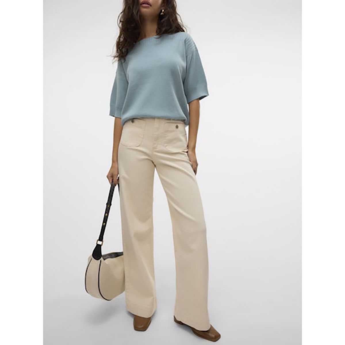 VERO MODA - Jean Wide Leg Tiro Alto Mujer Vero Moda