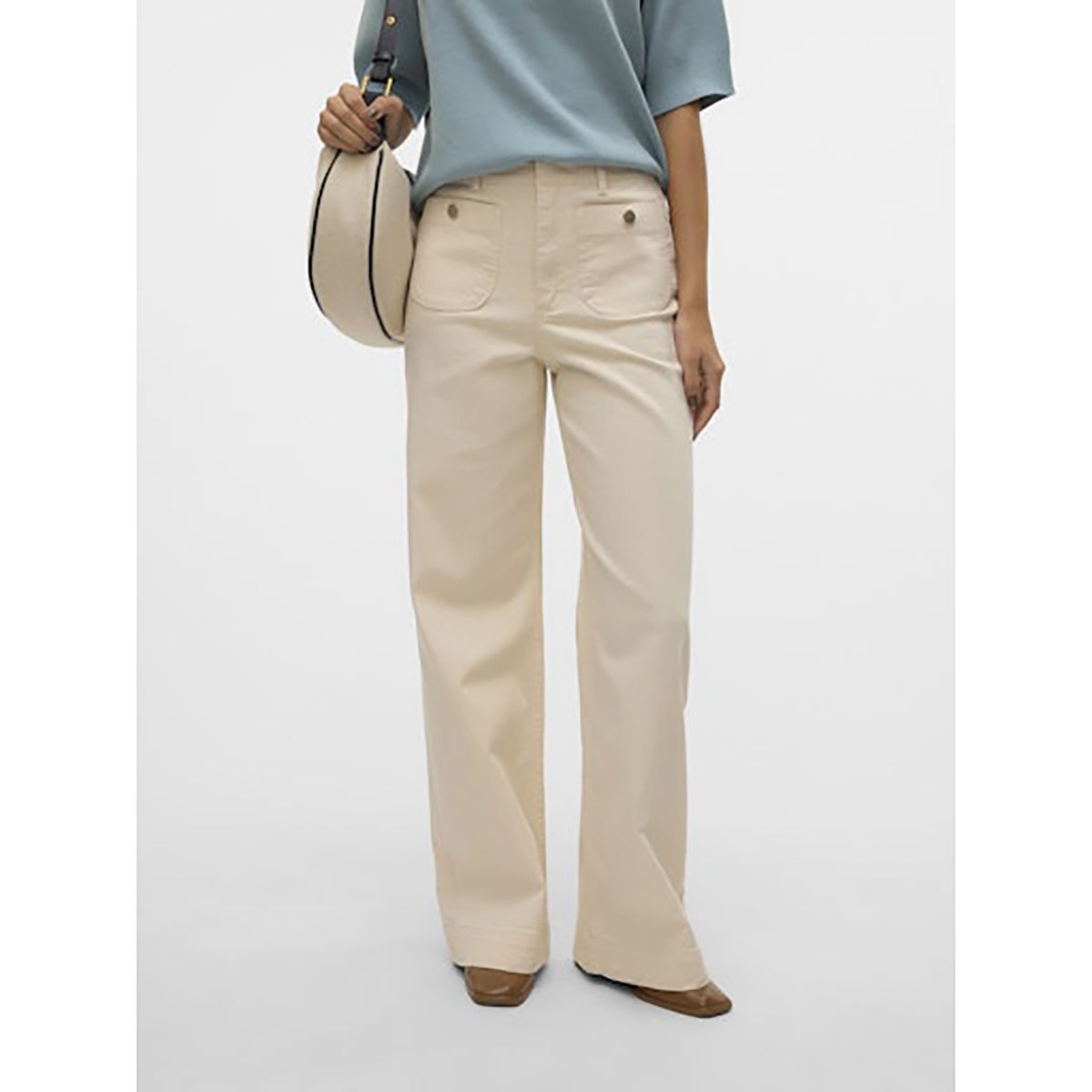 VERO MODA - Jean Wide Leg Tiro Alto Mujer Vero Moda