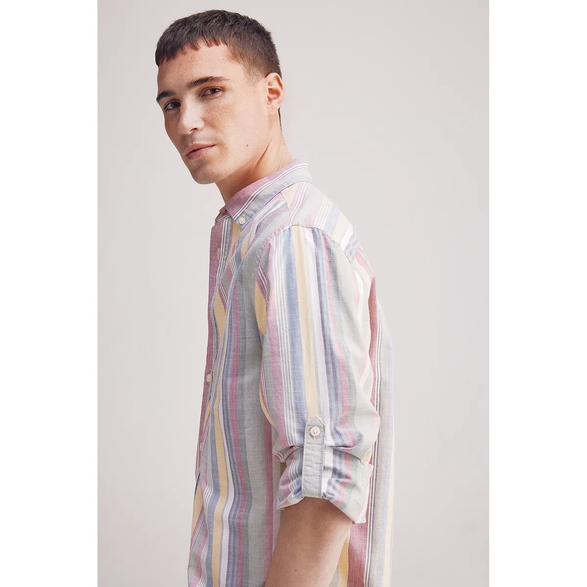 SPRINGFIELD - Camisa 100% Algodón Manga Larga Regular Fit Hombre Springfield