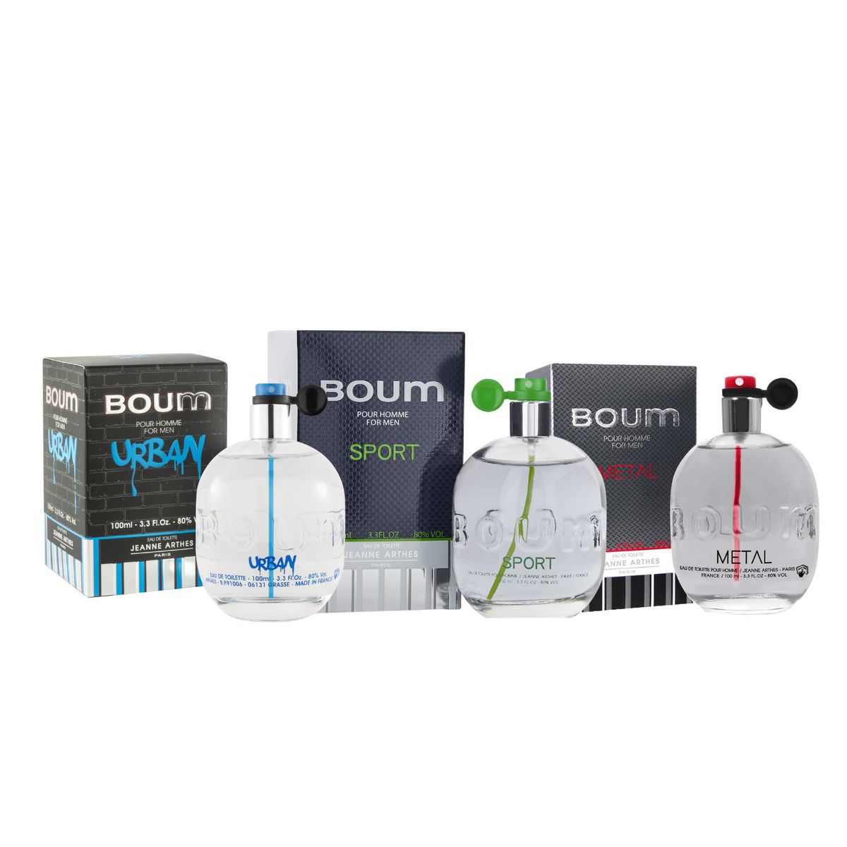JEANNE ARTHES - Pack Boum Urban + Sport + Metal Edt 100 Ml