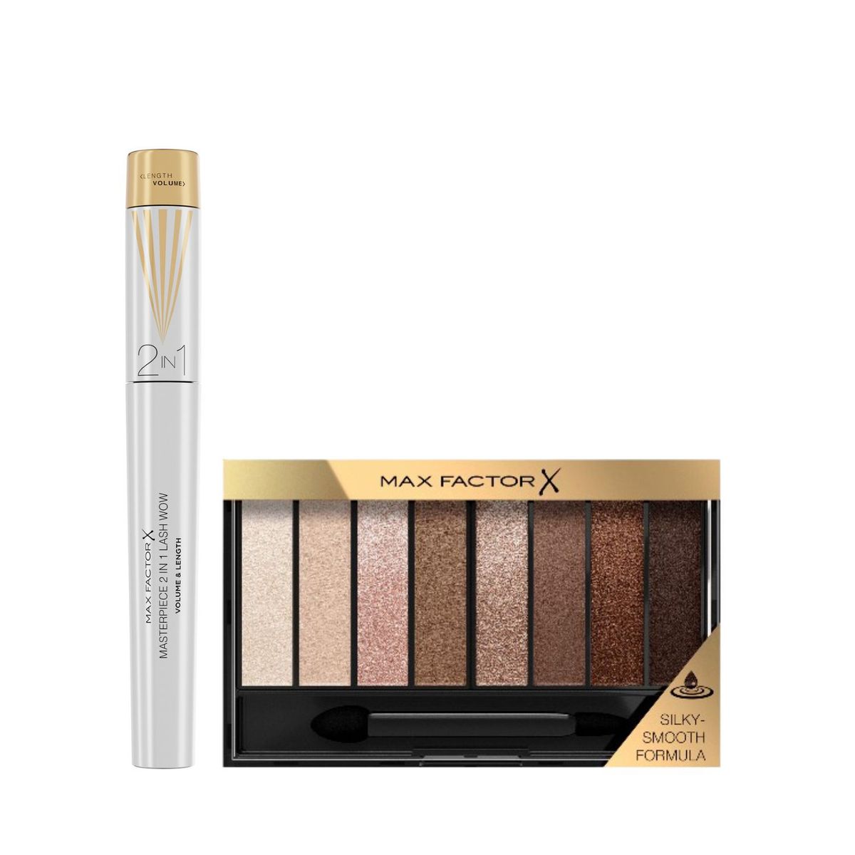 MAX FACTOR - Pack Sombras Masterpiece Capuccino + Máscara De Pestañas Masterpiece Lash Wow
