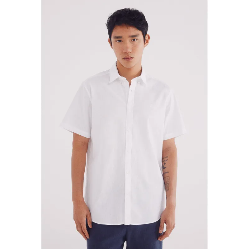 SPRINGFIELD - Camisa Algodón Casual Hombre Springfield