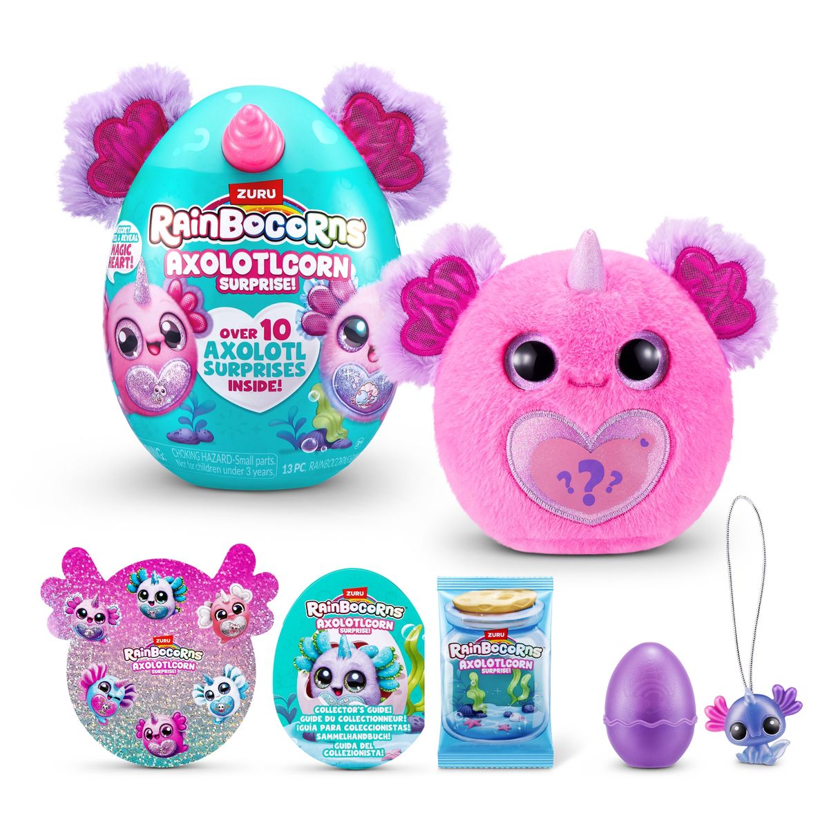 RAINBOCORNS - Peluche Ajolote Sorpresa Rainbocorns