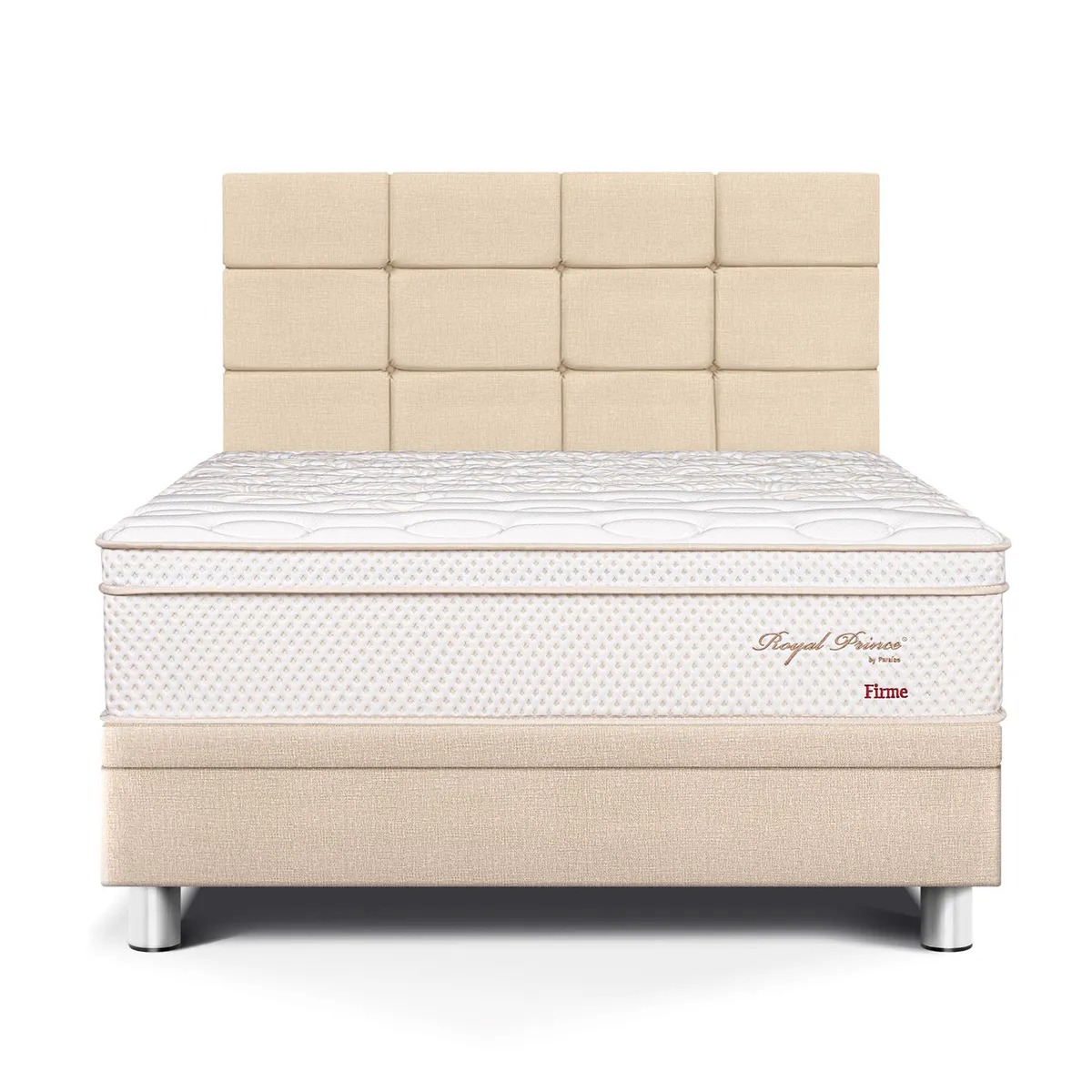 PARAISO - Dormitorio Boxet Royal Prince Firme Blocks 2 Plz + 2 Almohadas Viscoelásticas