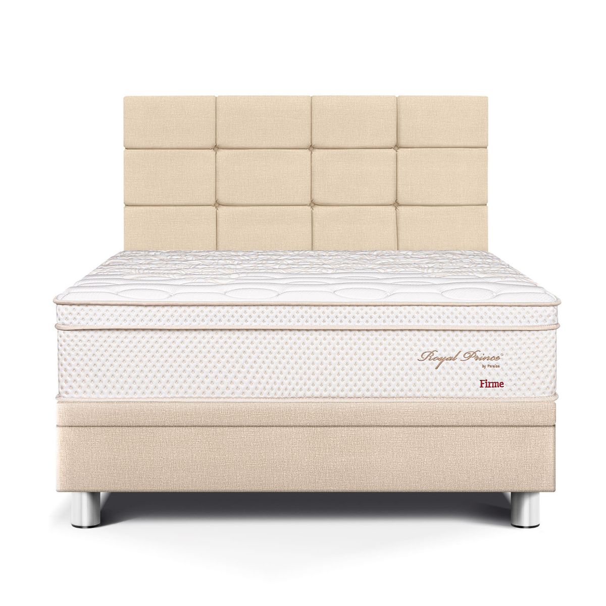 PARAISO - Dormitorio Boxet Royal Prince Firme Blocks 2 Plz + 2 Almohadas Viscoelásticas