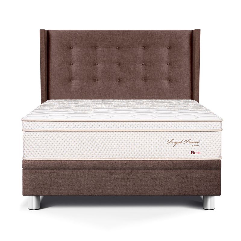 PARAISO - Dormitorio Boxet Royal Prince Firme Gold 2 Plz + 2 Almohadas Viscoelásticas + 1 Protector