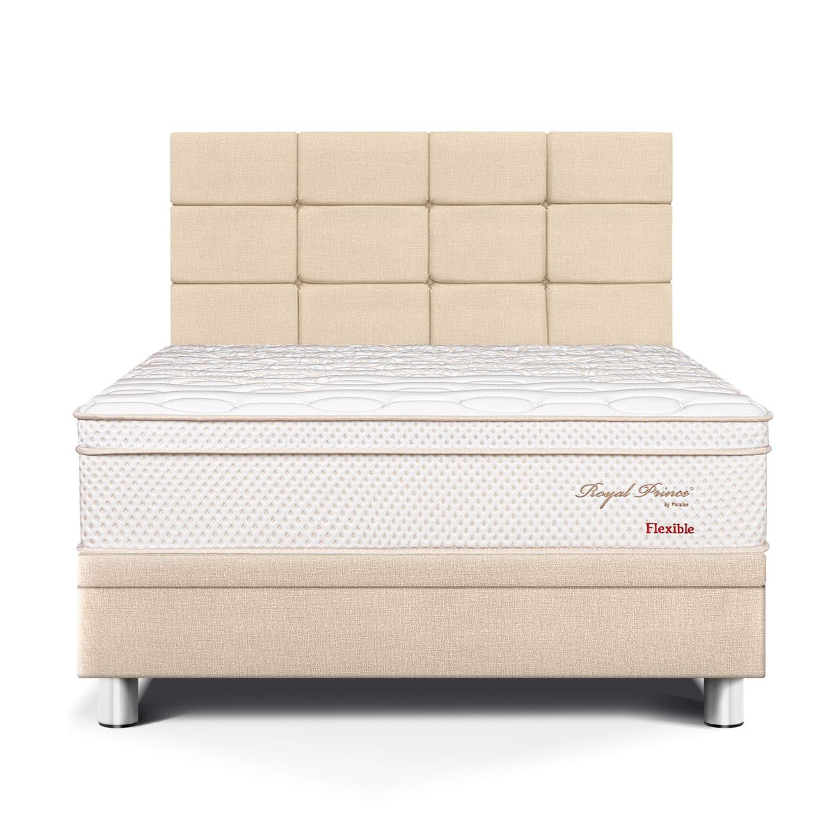 PARAISO - Dormitorio Boxet Royal Prince Flexible Blocks 2 Plz + 2 Almohadas Viscoelásticas